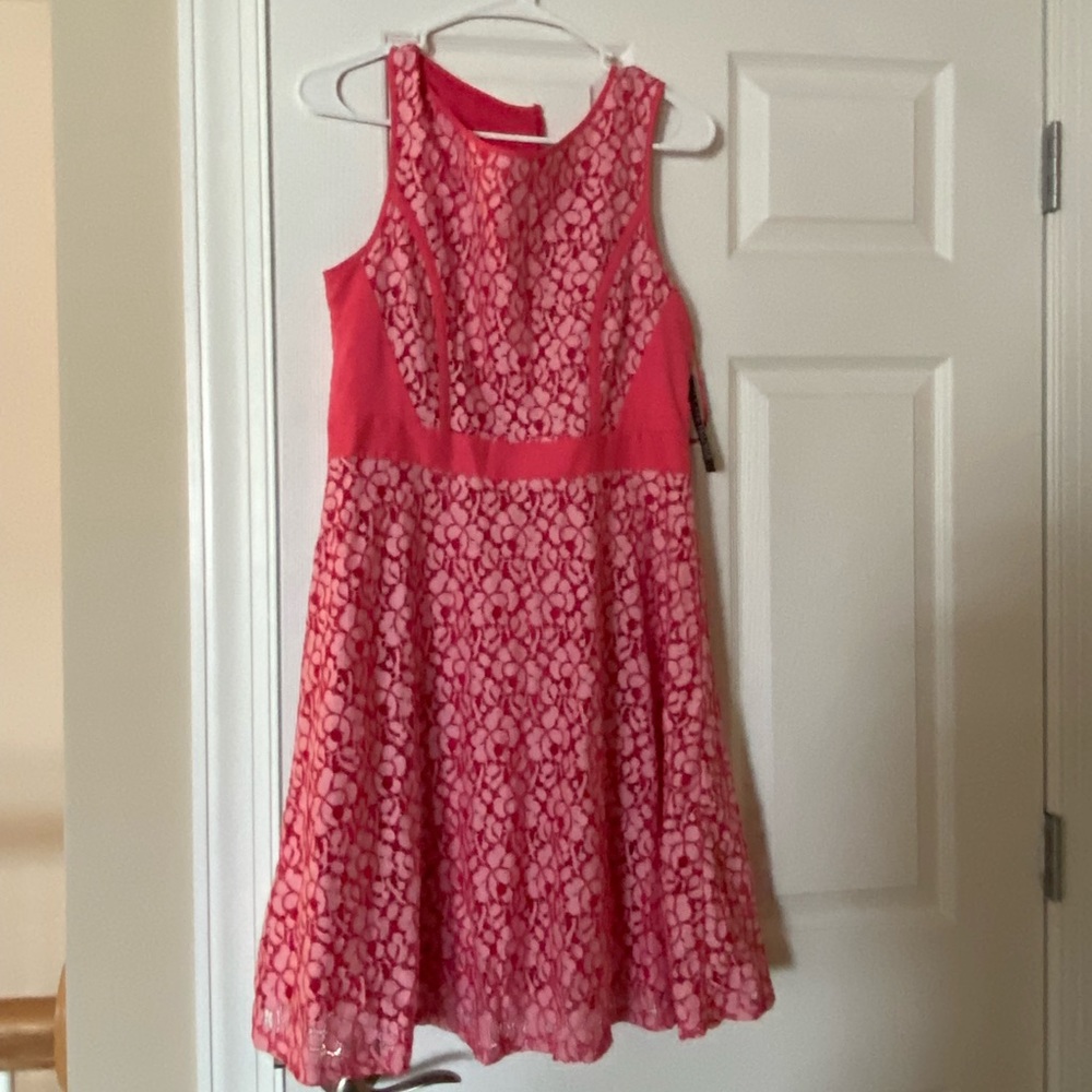 NYC women’s lace overlay dress